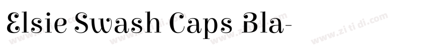 Elsie Swash Caps Bla字体转换 Elsie Swash Caps Bla字体转换